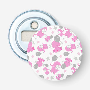 Mönster av Rosa elefanter, cute Elephants, stjärno Flasköppnare