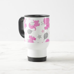 Mönster av Rosa elefanter, cute Elephants, stjärno Resemugg