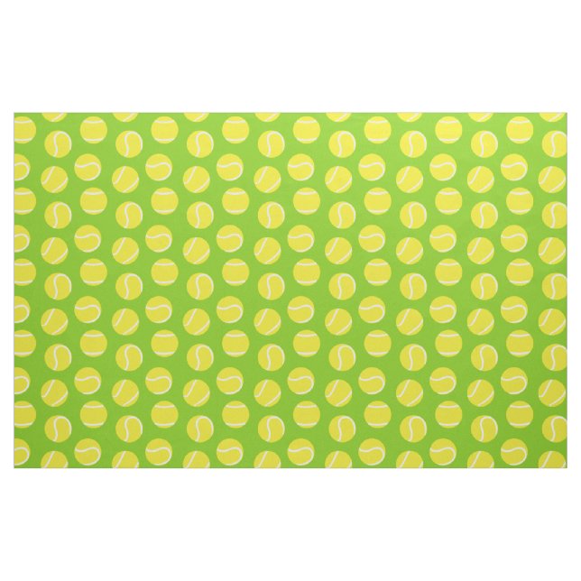 Mönster av sportväv i Tennis bollar grönt Tyg (Fat Quarter)