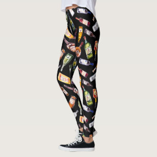 Mönster av spritflaskor leggings