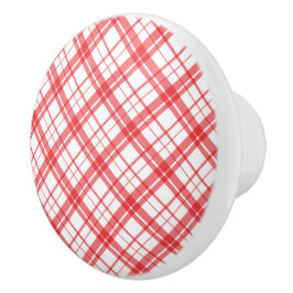 Mönster av tartan, rosa och vit knopp