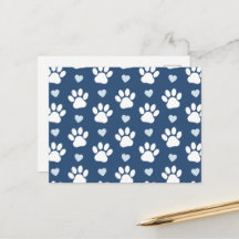 Mönster av tassavtryck, hundtassar, vita tassar, b