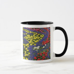 Mönster av tulpaner och druvhyacintblommor, 2 mugg