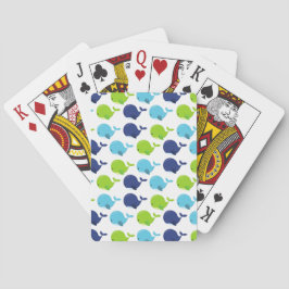 Mönster av valar, kutvalar, havsdjur casinokort