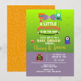 Monster Baby Shower - de har Skapat en Monster Inbjudningar