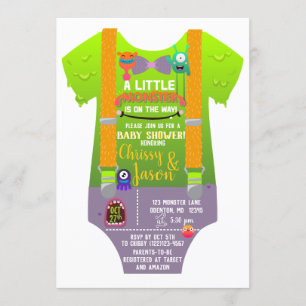 Monster Baby Shower - de har Skapat en Monster Inbjudningar