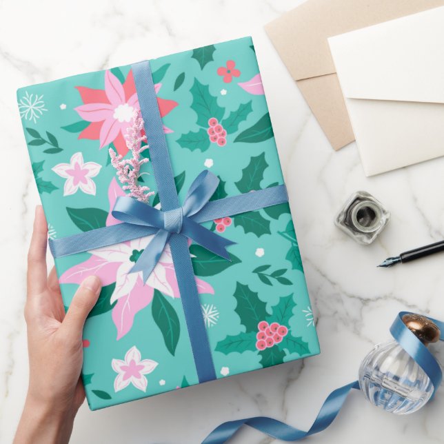 Mönster-bagaget i jultomten presentpapper (Gifting)