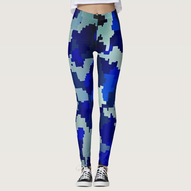 "Mönster balkar" Leggings (Framsida)