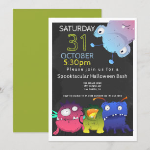 Monster Bash Halloween fest Personlig Inbjudningar