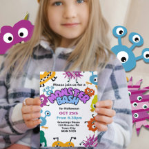 Monster Bash Kids Halloween fest Childrens roligt