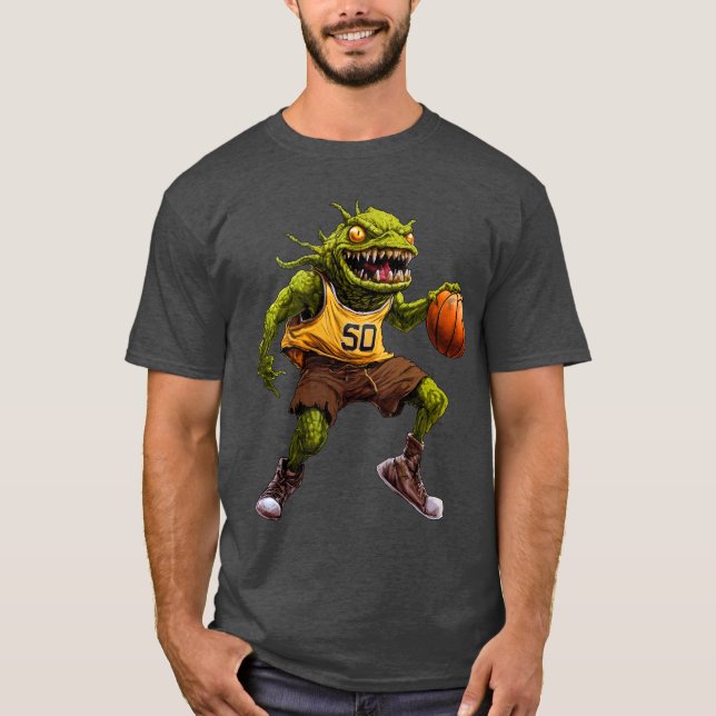 Monster Basketball Player T-Shirt (Framsida)