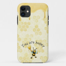 Mönster bee honeycomb iphone case