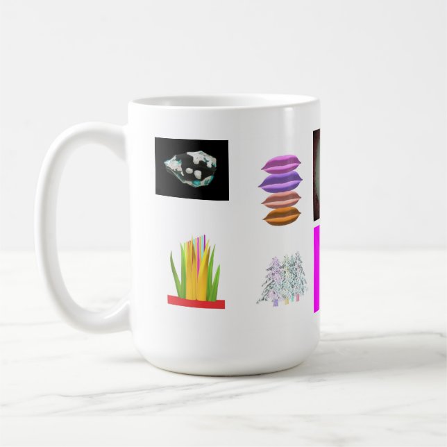 Mönster bilder och konst ett varierat parti kaffemugg (Vänster)