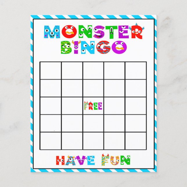 Monster bingo - babyduschspel (Framsida)