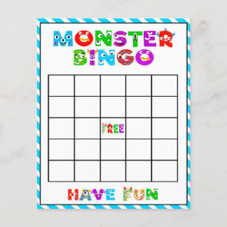 Monster bingo - babyduschspel