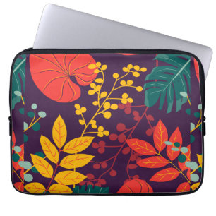 mönster blommor färgglada glänsande laptop fodral