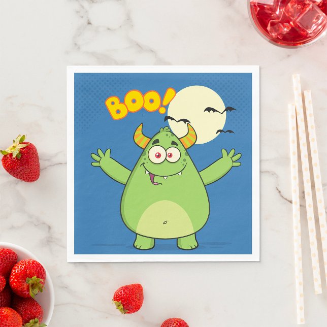 Monster Boo Papper Napkins Pappersservett (Skapare uppladdad)
