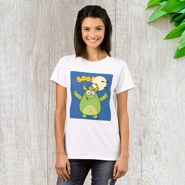 Monster Boo Womens T-Shirt (Skapare uppladdad)