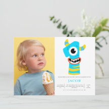 Monster Boys 1:a födelsedag Party Photo