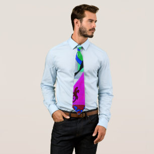 Mönster Bright Abstrac Modern Geometric Ties Slips