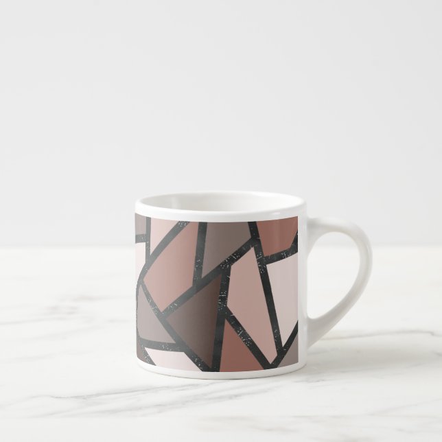Mönster, brunglas av nedfläckad espressomugg (Höger)
