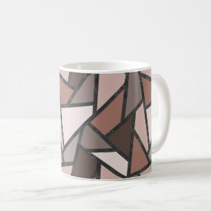 Mönster, brunglas av nedfläckad kaffemugg