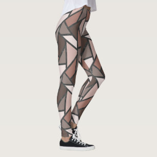 Mönster, brunglas av nedfläckad leggings