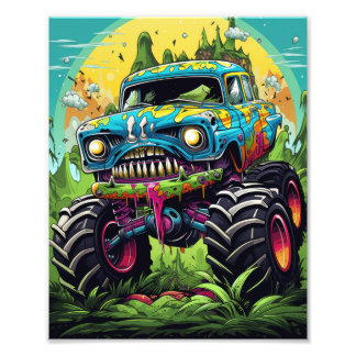 Monster Cars Fototryck