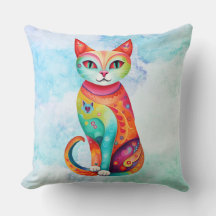 Mönster CatThrow Pillow