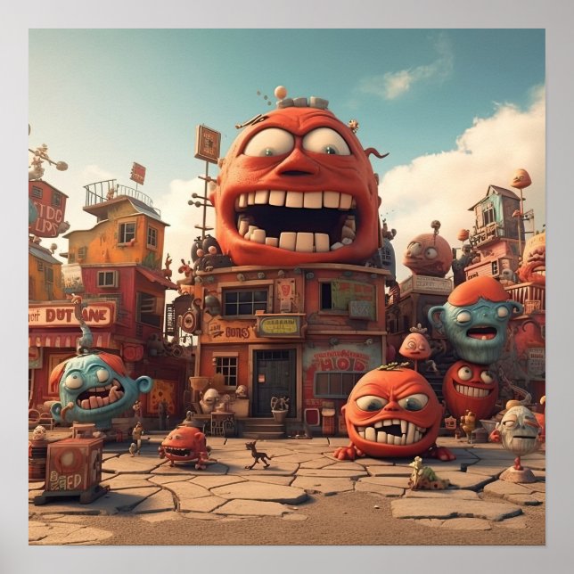 Monster City Poster (Framsidan)