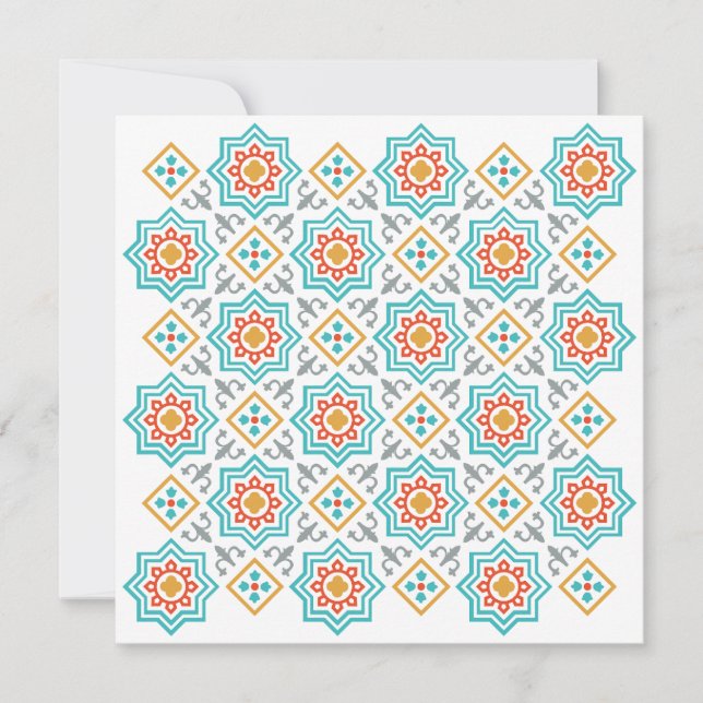 Mönster & Clipart-samling | Sömlös dekorativ Inbjudningar (Framsida)