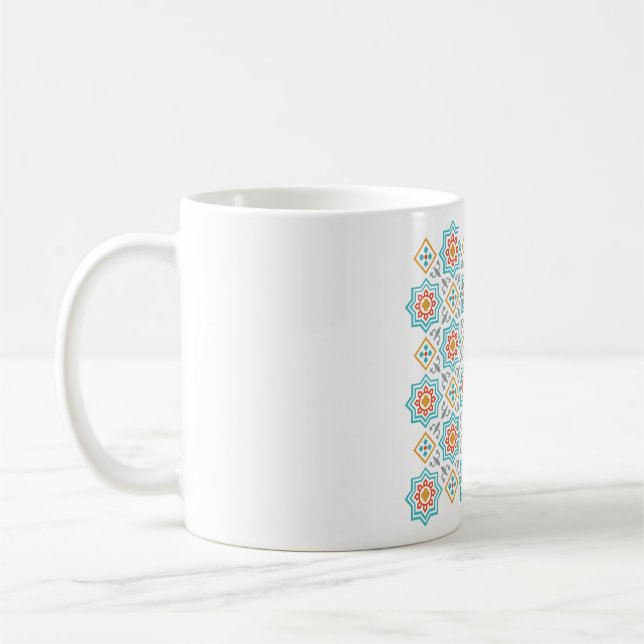 Mönster & Clipart-samling | Sömlös dekorativ Kaffemugg (Vänster)