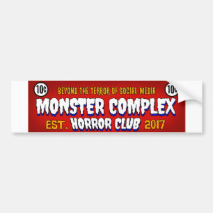 MONSTER COMPLEX BANNER BUMPER STICKER BILDEKAL