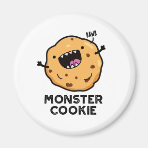 Monster Cookie Funny Food Pun Magnet