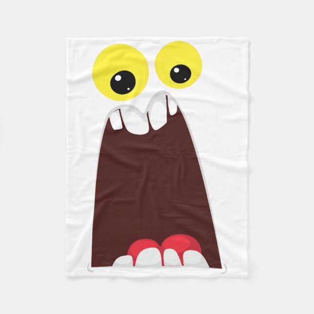 Monster Costume Easy Costume Goofy Ideas Halloween Fleecefilt (Framsidan)