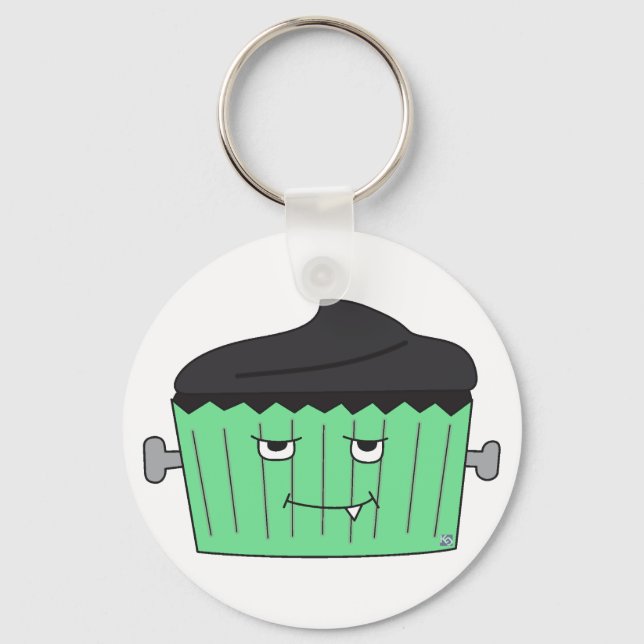 Monster Cupkaka Keychain Nyckelring (Framsida)