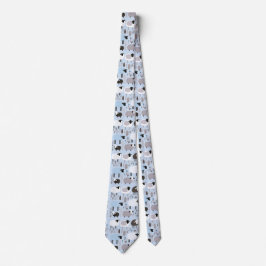 Mönster Cute Sheep Pastel Blue Färg Minimal Slips