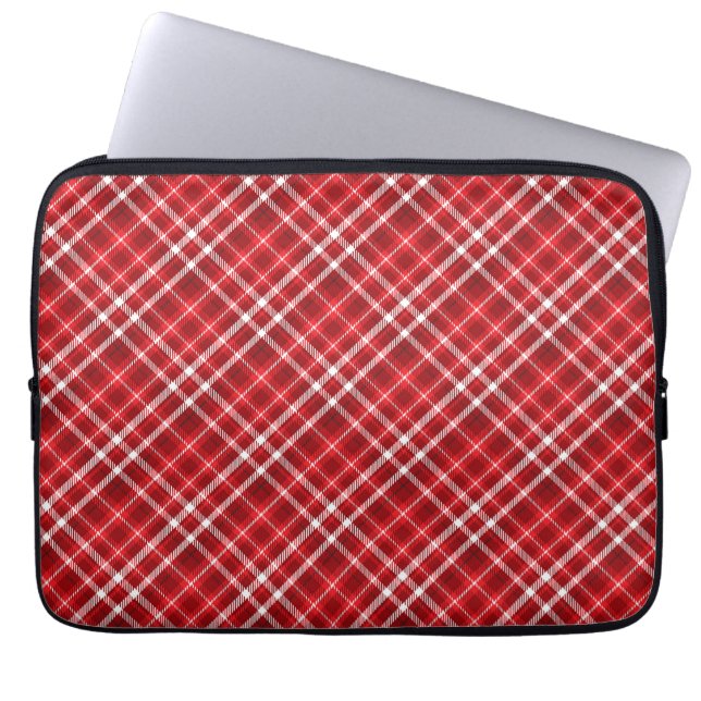 Mönster Design-62667, Julrött Laptop Fodral (Framsidan)