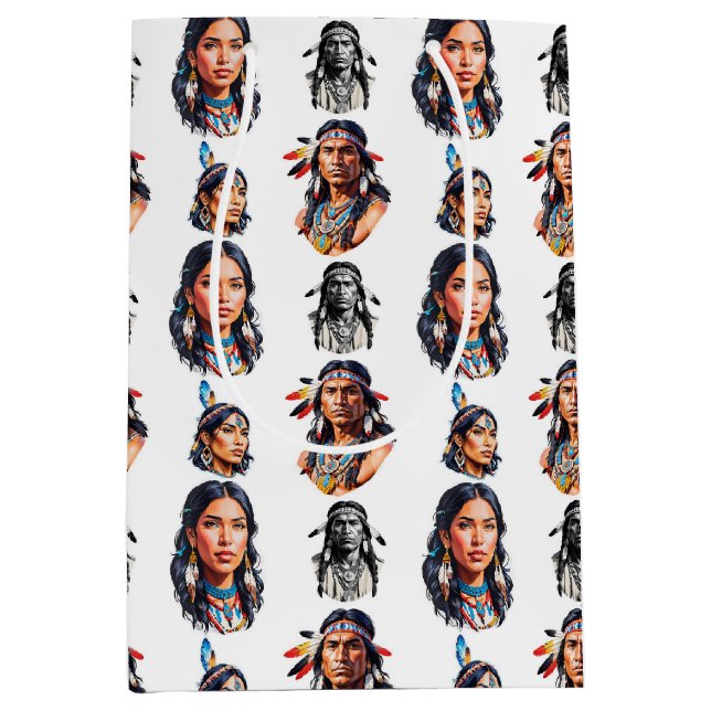 Mönster-design för den inhemska Indian-stammen (Framsidan)