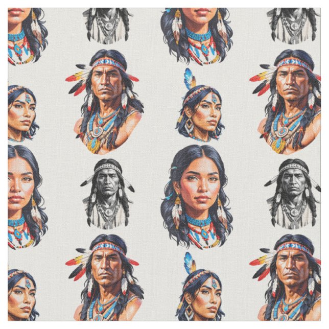 Mönster-design för den inhemska Indian-stammen Tyg (Närbild)