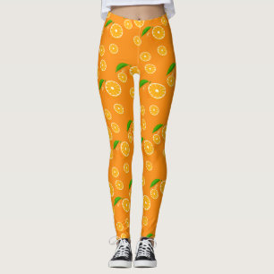 Mönster-design för fruktig Orange Leggings