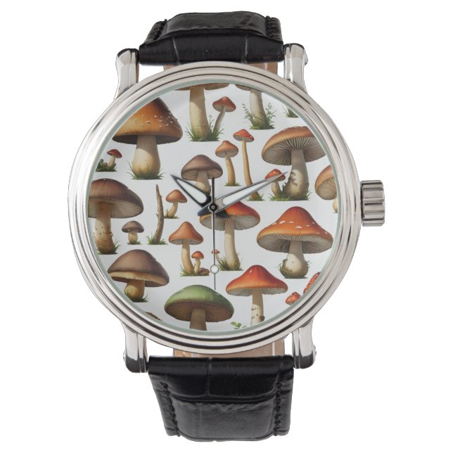Mönster-design för svampsamlingen armbandsur (Framsida)