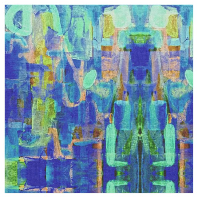 MÖNSTER DESIGNER SPATIAL DROPS IN BLUE TYG (Närbild)