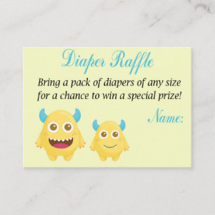 Monster Diaper Raffle Biljett