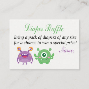 Monster Diaper Raffle Biljett