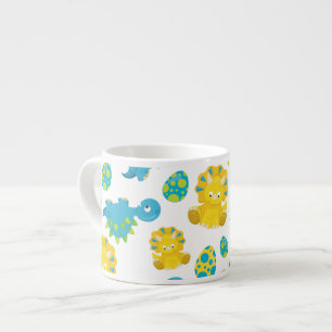 Mönster, dinosaurier, cute Dinosaurs, Baby Dino Espressomugg