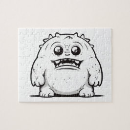 Monster dispositionsskiss liten pussel