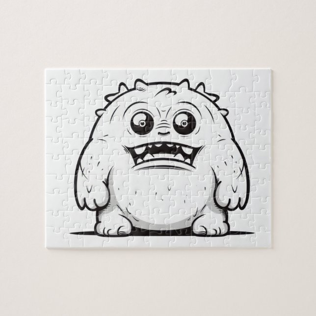 Monster dispositionsskiss liten pussel (Horisontell)