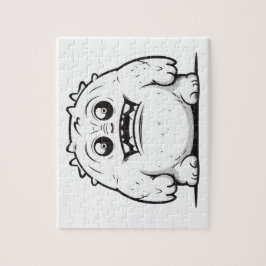 Monster dispositionsskiss liten pussel