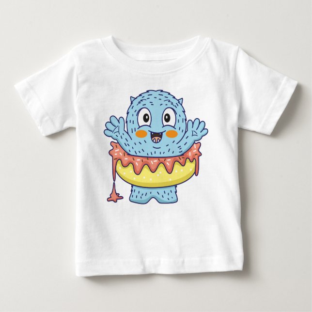 Monster donut baby t shirt (Framsida)